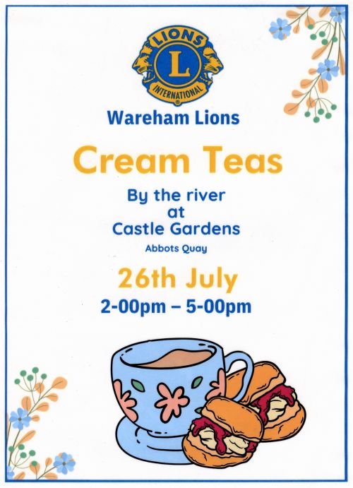 POSTER FOR CREAM TEAS 26.7.25